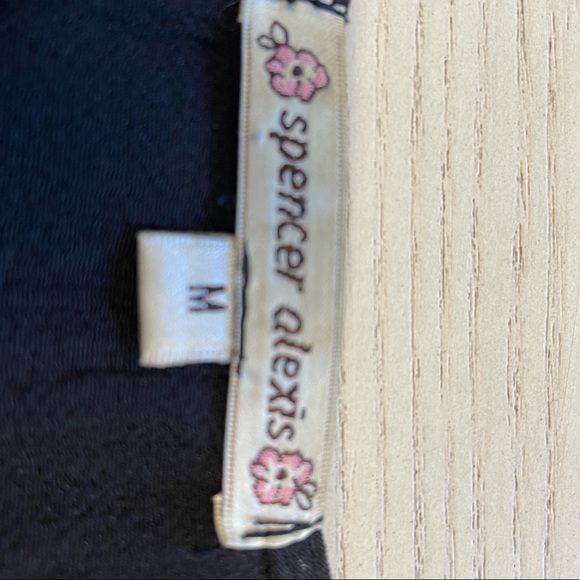 Spencer Alexis, Deep V Neckline Mixed Fabric lightweight Jacket Sz M - Picture 5 of 10